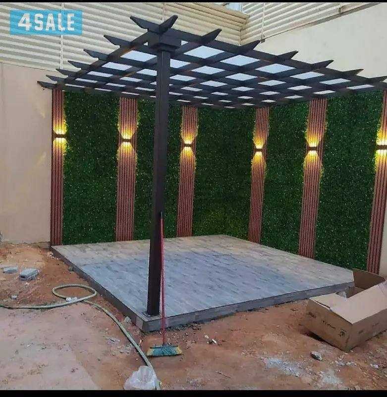 مظلات خشب بلاستيك في الكويت