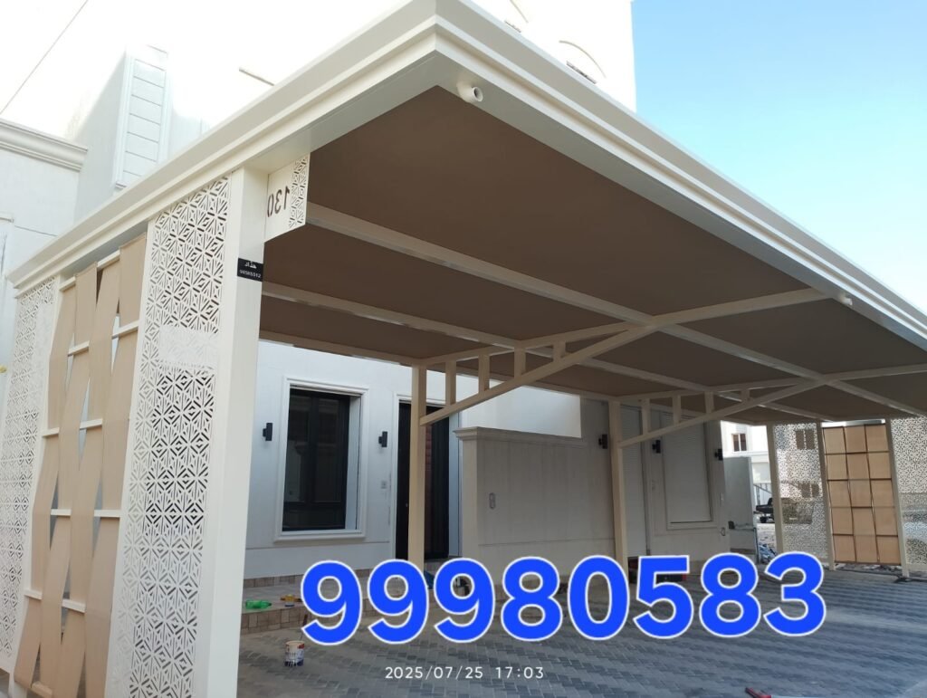 مظلات خشبية للسيارات
